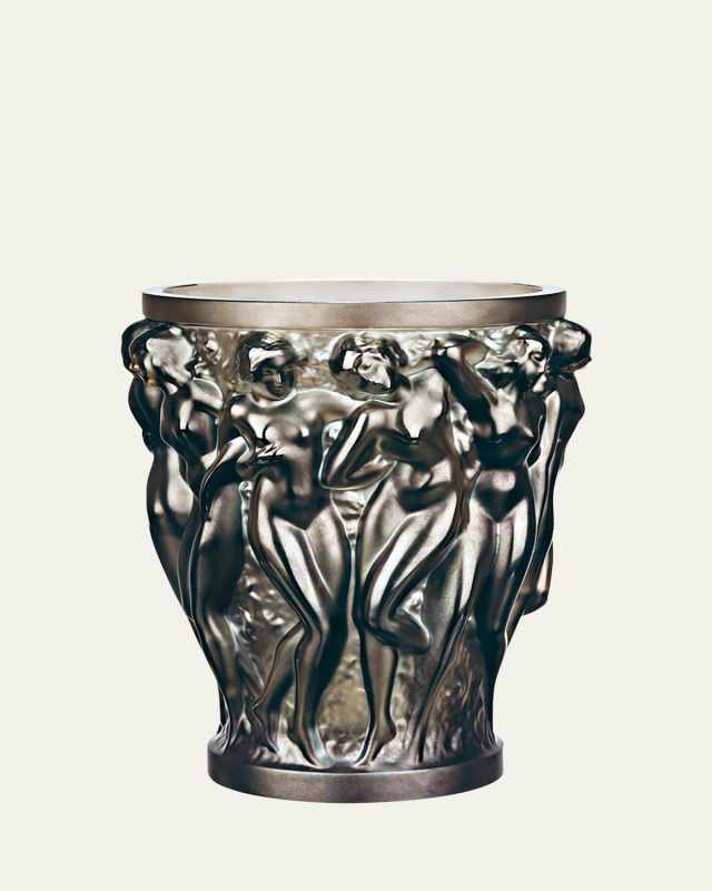 Bacchantes Small Bronze Vase